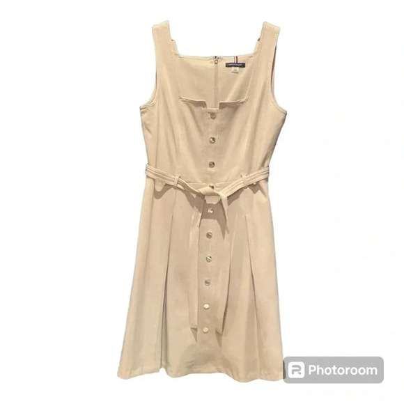 Tommy Hilfiger Dresses & Skirts - Tommy Hilfiger Dress Women sze 8 Square Neck Decorative Buttons w/Tie Front  NWT